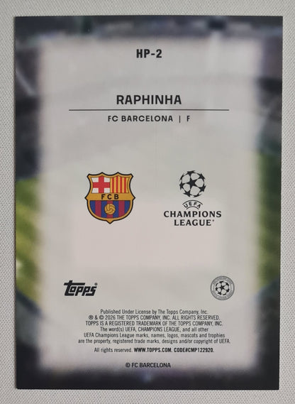 Raphinha - 2025/26 Topps UCC Home Advantage #HP-2 FC Barcelona