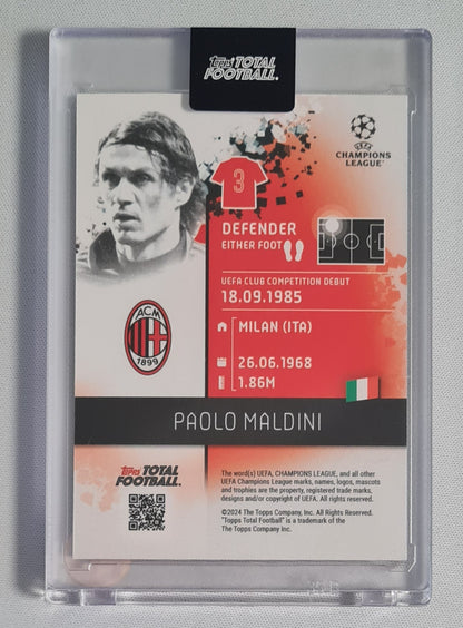 Paolo Maldini - 2024/25 Topps Total Football Olympus /99 #261 AC Milan
