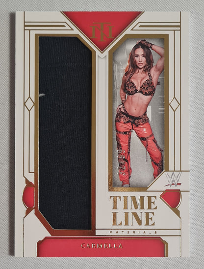Carmella - 2024 Panini National Treasures WWE Timeline Materials /99 #TM-CML