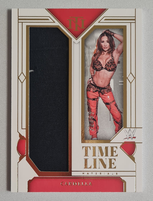 Carmella - 2024 Panini National Treasures WWE Timeline Materials /99 #TM-CML