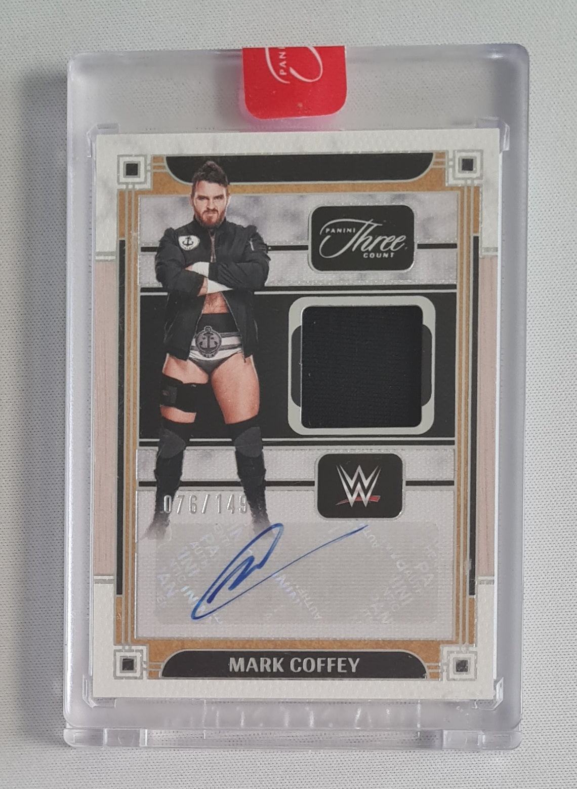 Mark Coffey - 2024 Panini Three Count WWE Auto Patch /149 #MA-MCF
