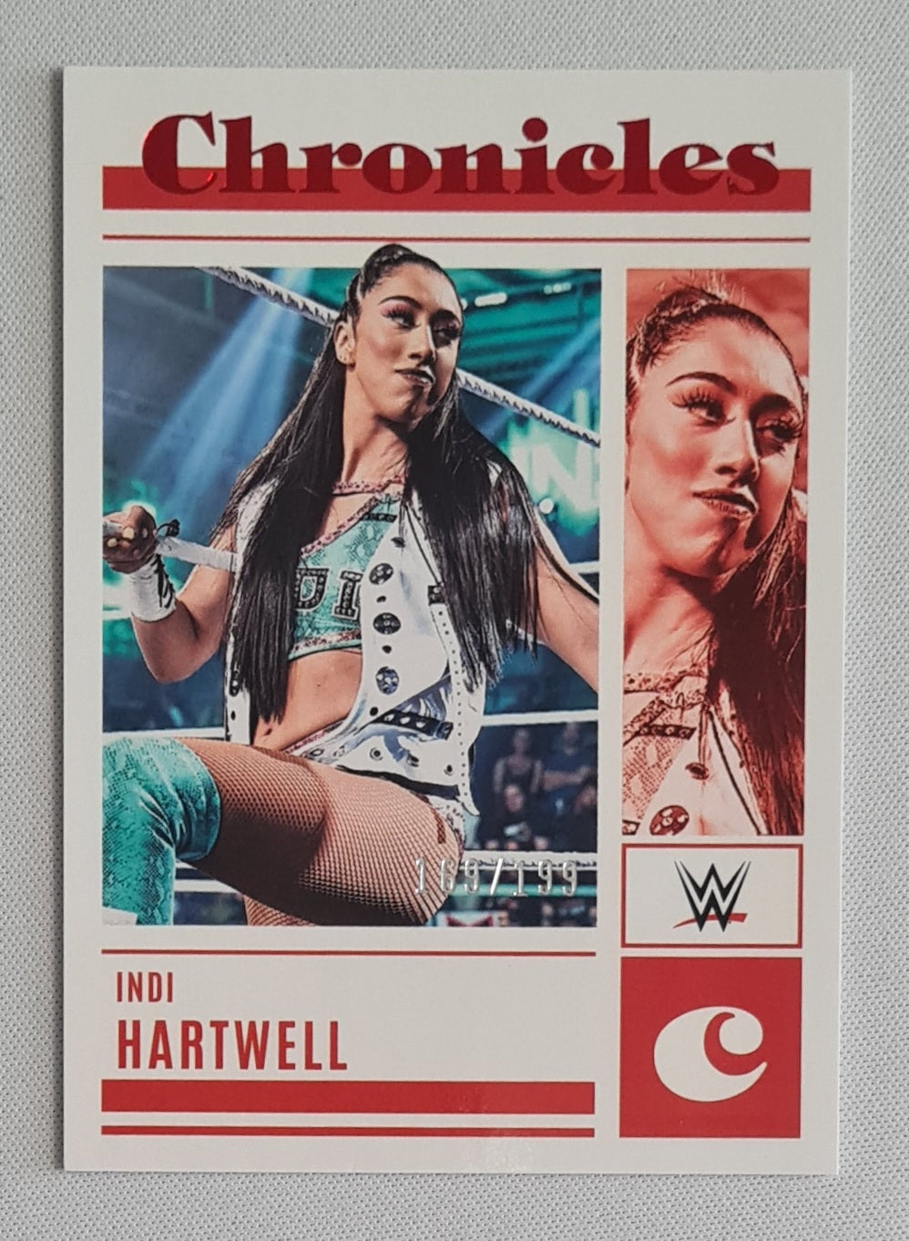 Indi Hartwell - 2023 Panini Chronicles WWE Red /199 #83