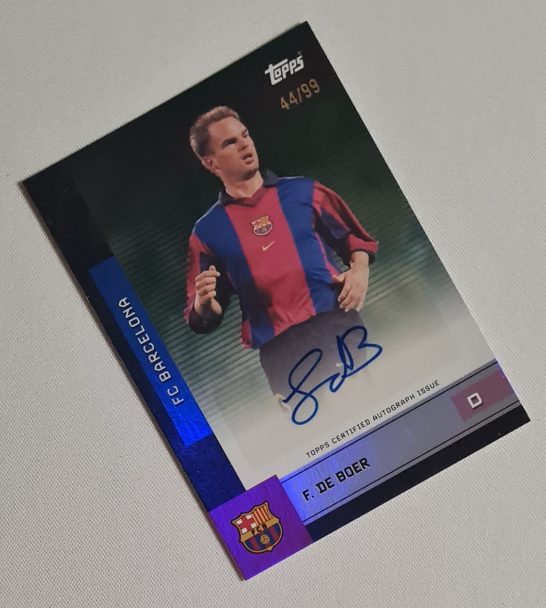 Frank de Boer - 2025/26 Topps Team Set FC Barcelona Auto /99 #BA-DB