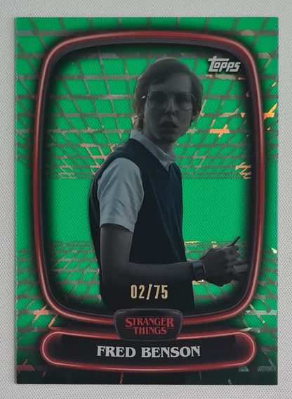 Fred Benson - 2025 Topps Stranger Things Green /75 #30