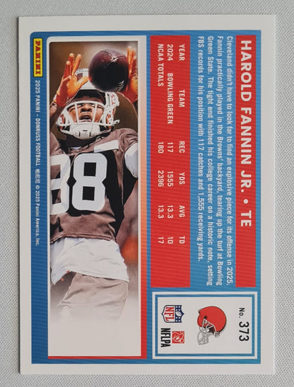 Harold Fannin Jr - 2025 Panini Donruss Football Rated Rookie #373 Cleveland Browns
