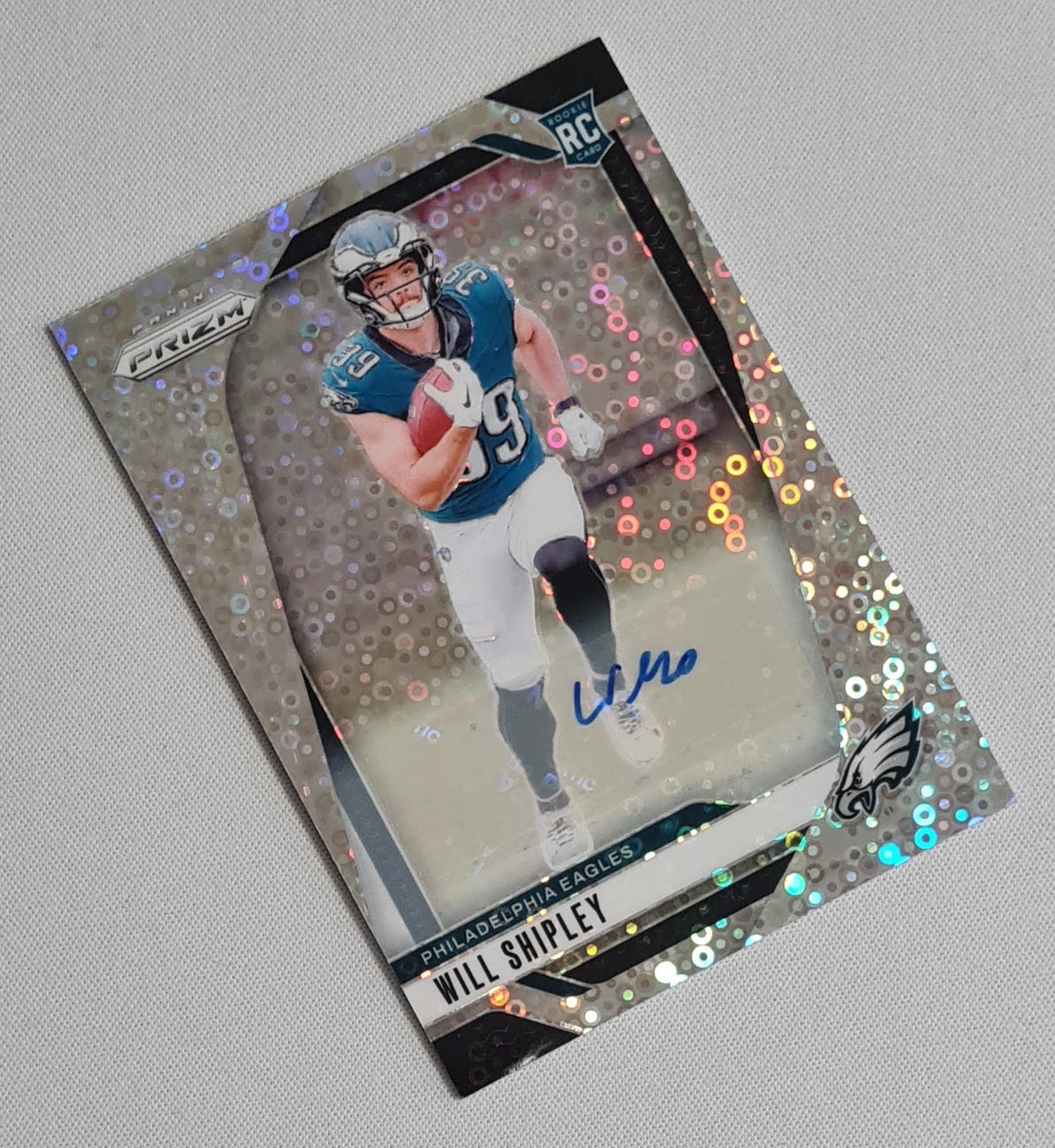 Will Shipley - 2024 Panini Prizm Football No Huddle Prizm Auto #397 Philadelphia Eagles