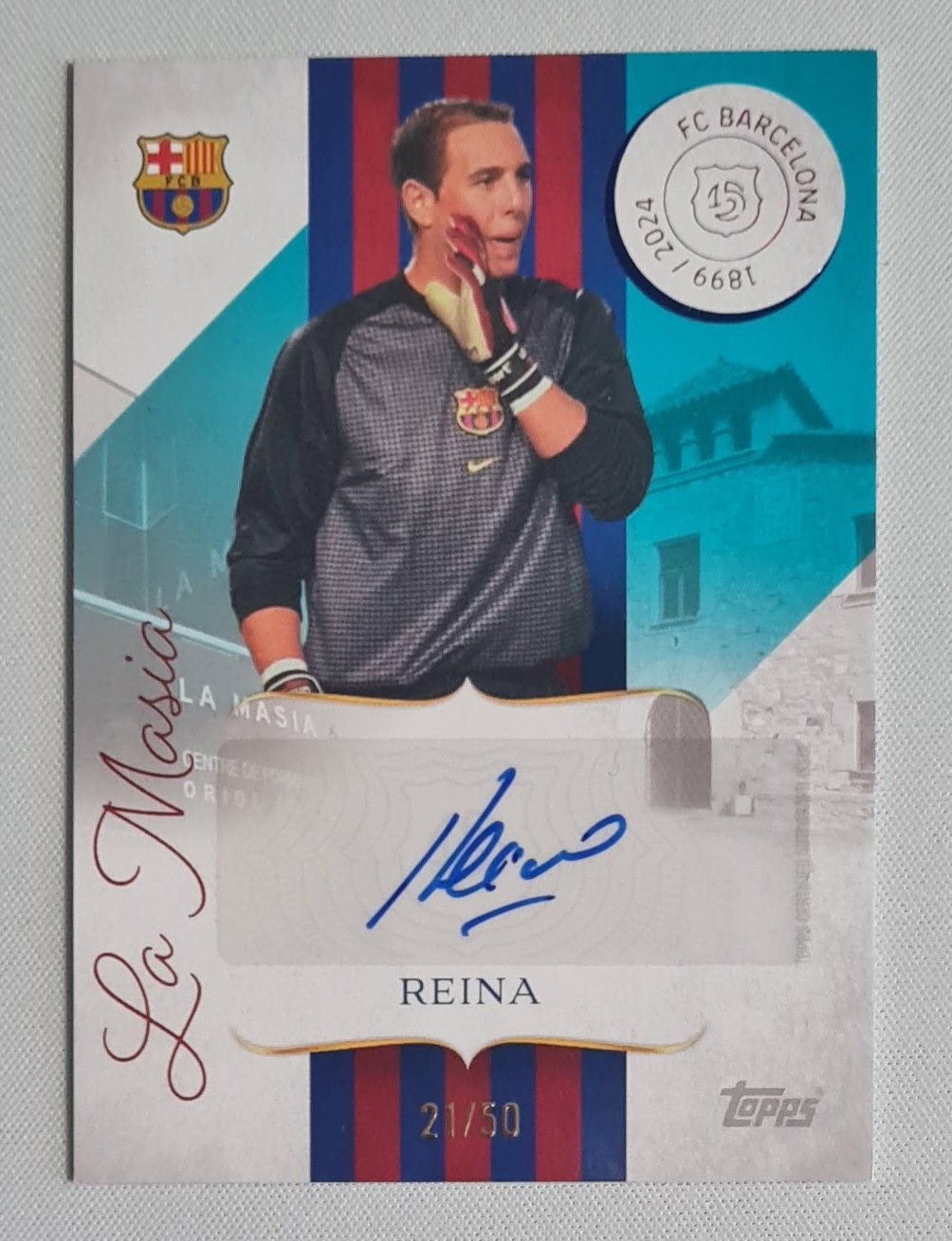 Reina - 2024/25 Topps Barcelona 125 Year Anniversary Auto /50 #MF-PR