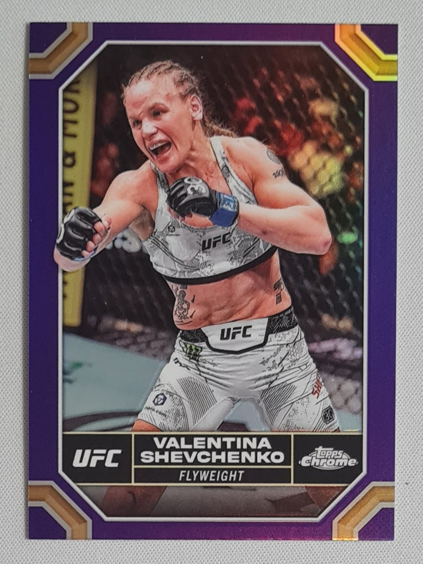 Valentina Shevchenko - 2024 Topps Chrome UFC Purple #190