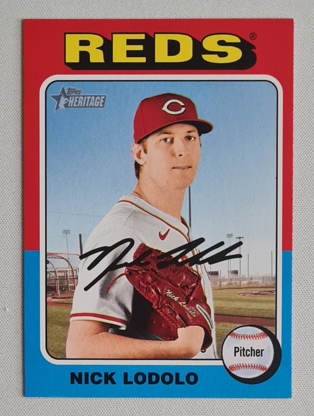 Nick Lodolo - 2024 Topps Heritage #707 Cincinnati Reds