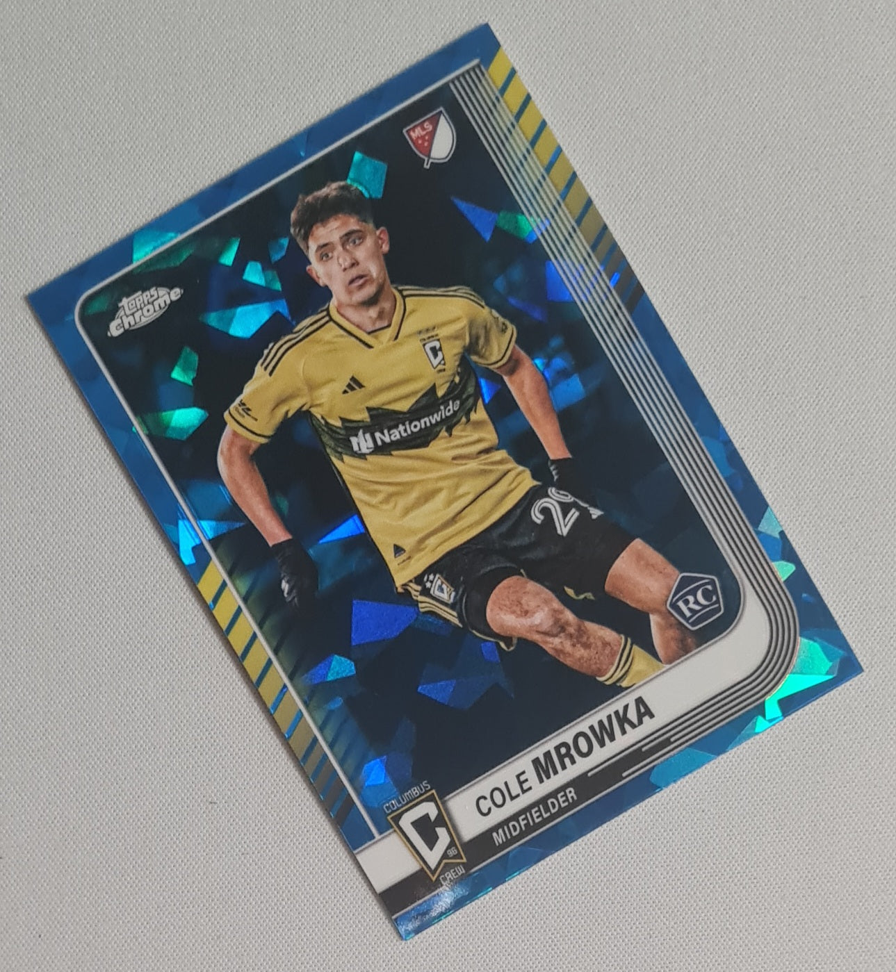 Cole Mrowka - 2025 Topps Chrome Sapphire MLS #69 Columbus Crew
