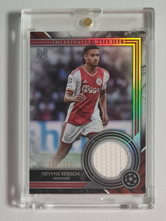 Devyne Rensch - 2022/23 Topps UEFA CL Museum Collection Meaningful Material /250 #MMR-DR AFC Ajax