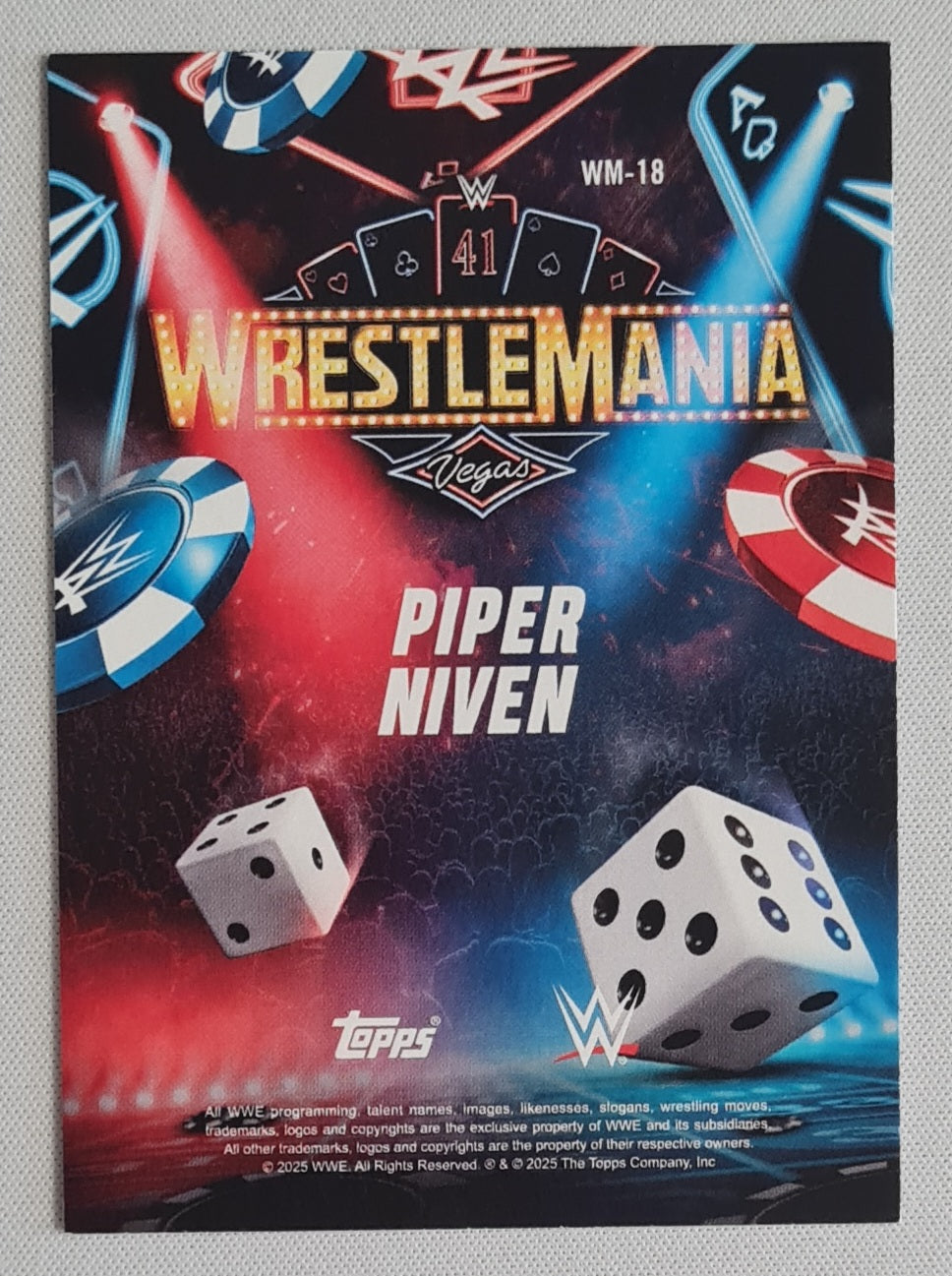 Piper Niven - 2025 Topps WWE WrestleMania 41 (Las Vegas Exclusive) #WM-18