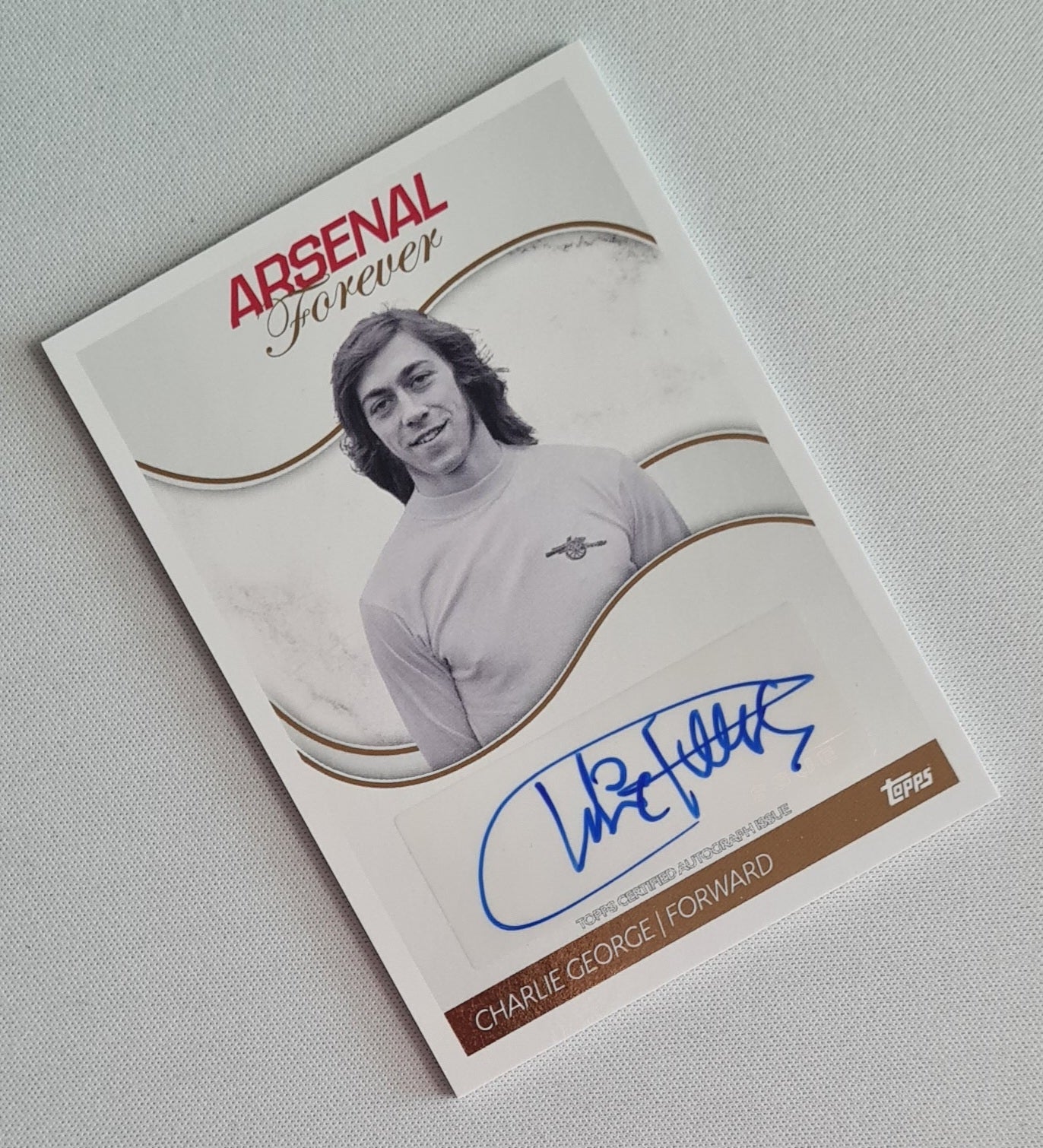 Charlie George - 2023/24 Topps Arsenal Forever Auto #AL-CG