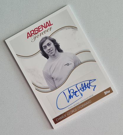 Charlie George - 2023/24 Topps Arsenal Forever Auto #AL-CG