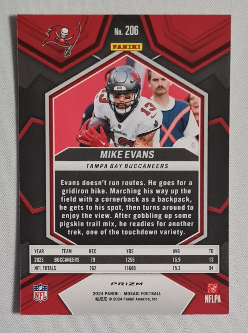 Mike Evans - 2024 Panini Mosaic Prizm Silver #206 Tampa Bay Buccaneers