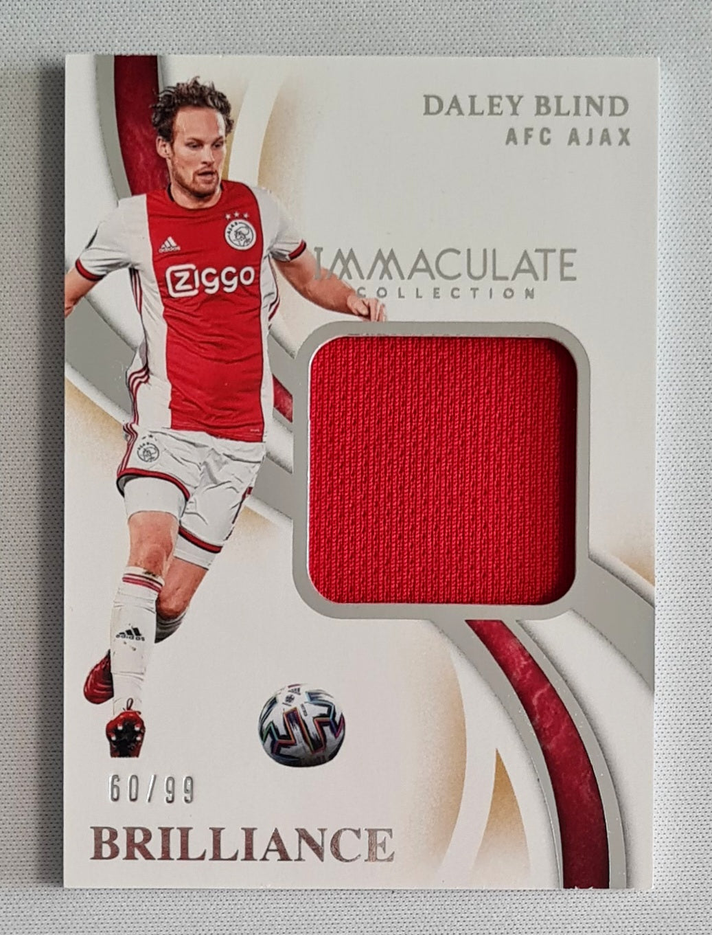 Daley Blind - 2020 Panini Immacualte Collection Brilliance Patch /99 #B-DBL AFC Ajax