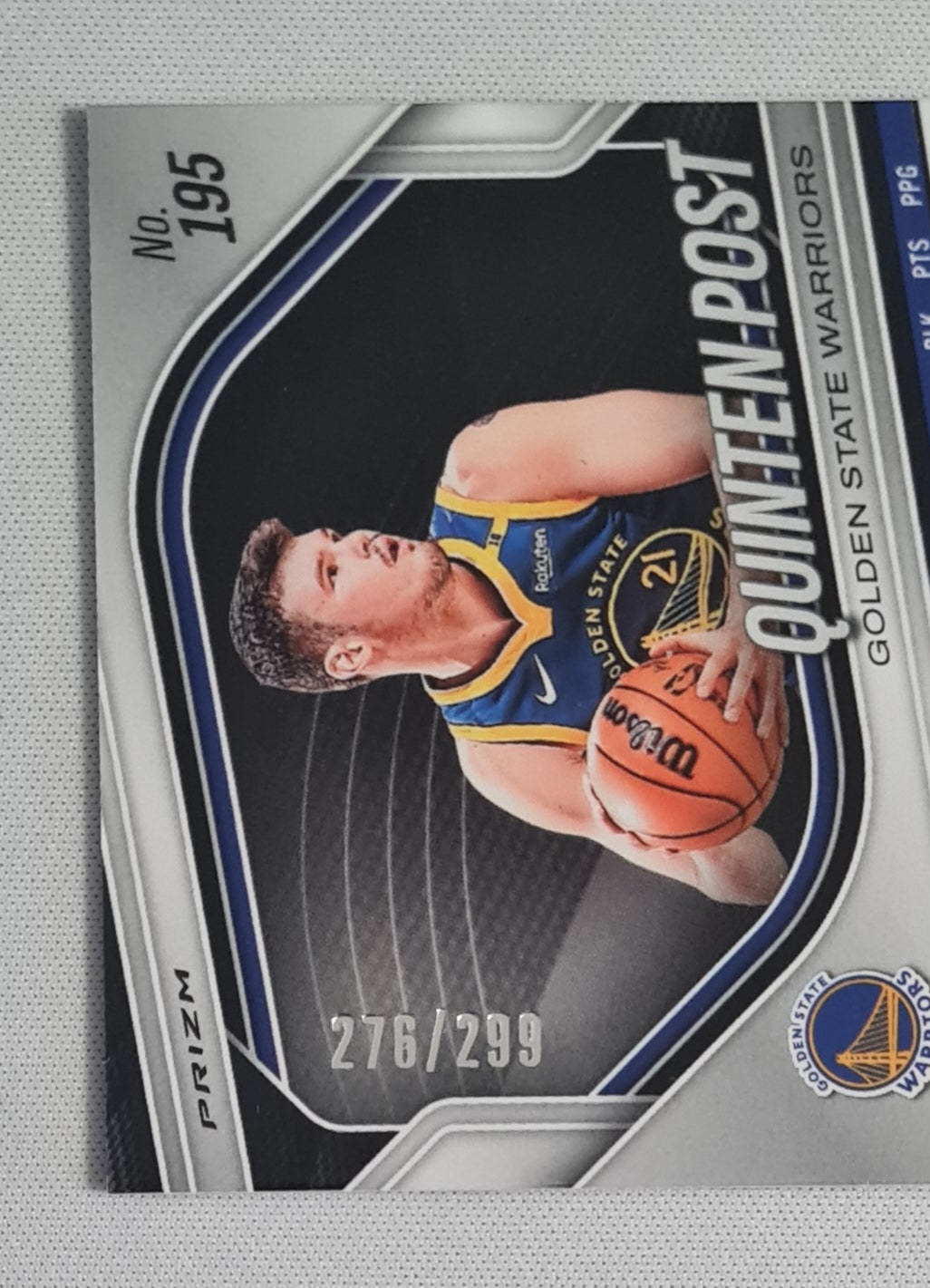 Quinten Post - 2024/25 Panini Prizm Red Prizm /299 #195 Golden State Warriors