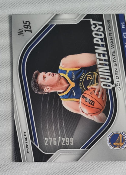 Quinten Post - 2024/25 Panini Prizm Red Prizm /299 #195 Golden State Warriors