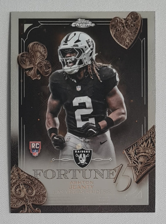Ashton Jeanty - 2025 Topps Chrome NFL Fortune 15 #F15-24 Las Vegas Raiders
