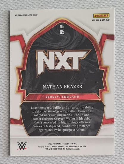 Nathan Frazer - 2023 Panini Select WWE Zebra Prizm #65