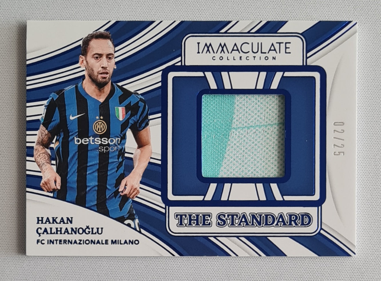 Hakan Calhanoglu - 2024/25 Panini Immaculate Soccer The Standard Patch /25 #TS-HC Inter Milan
