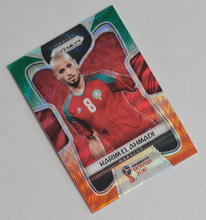 Karim El Ahmadi - 2018 Panini Prizm World Cup Green & Orange Prizm #250 Morocco