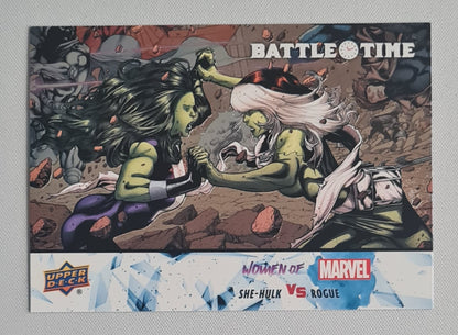 She-Hulk vs Rogue - 2022 Upper Deck Women of Marvel Battle Time #BT-12