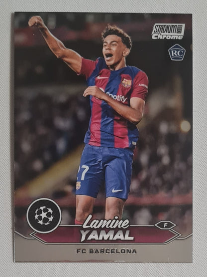 Lamine Yamal - 2023/24 Topps Stadium Club Chrome #27 FC Barcelona