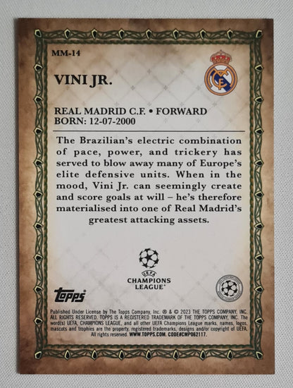 Vini Jr. - 2022/23 Topps Merlin UEFA Soccer Merlin's Masters #MM-14 Real Madrid C.F.