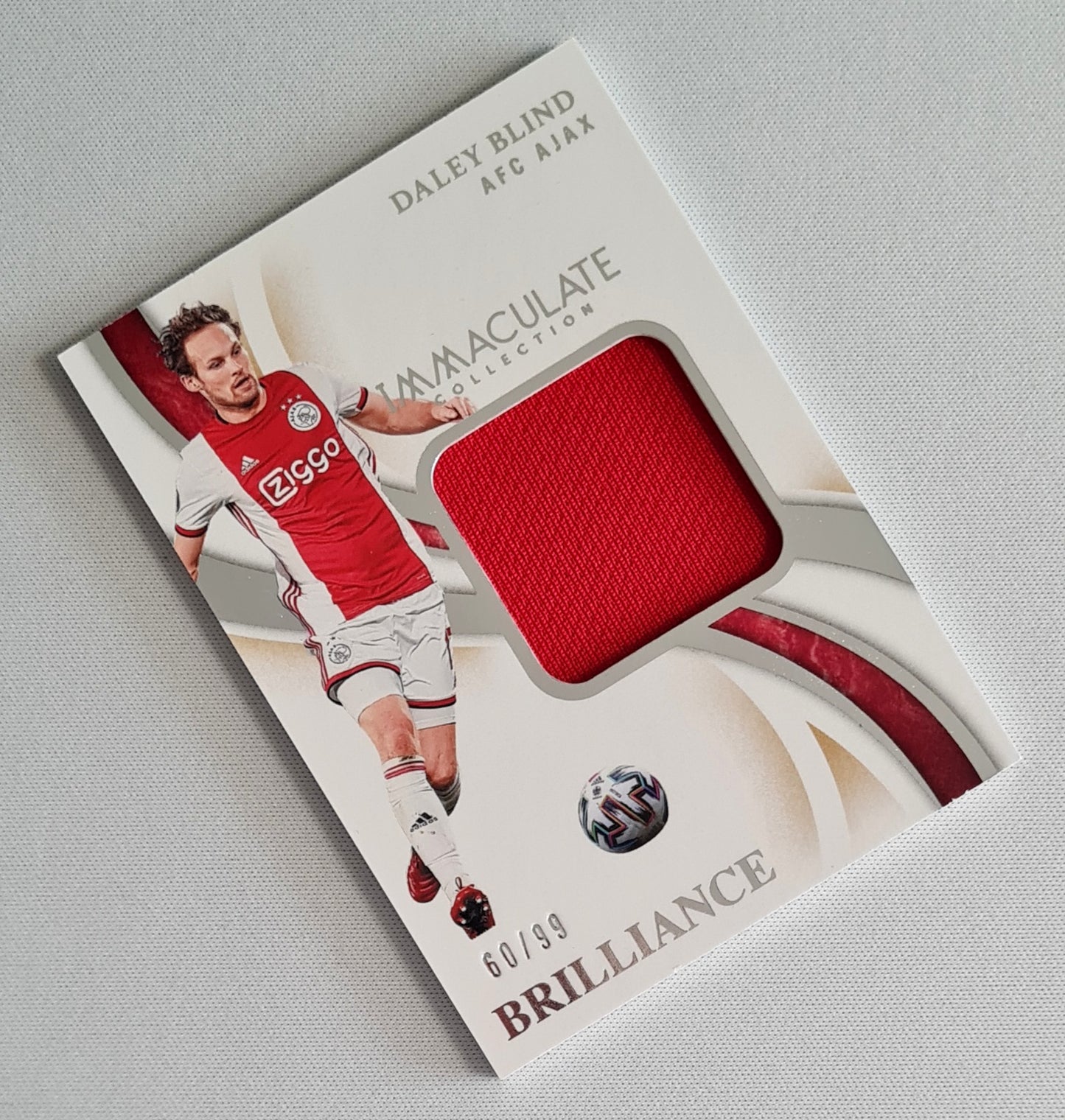 Daley Blind - 2020 Panini Immacualte Collection Brilliance Patch /99 #B-DBL AFC Ajax