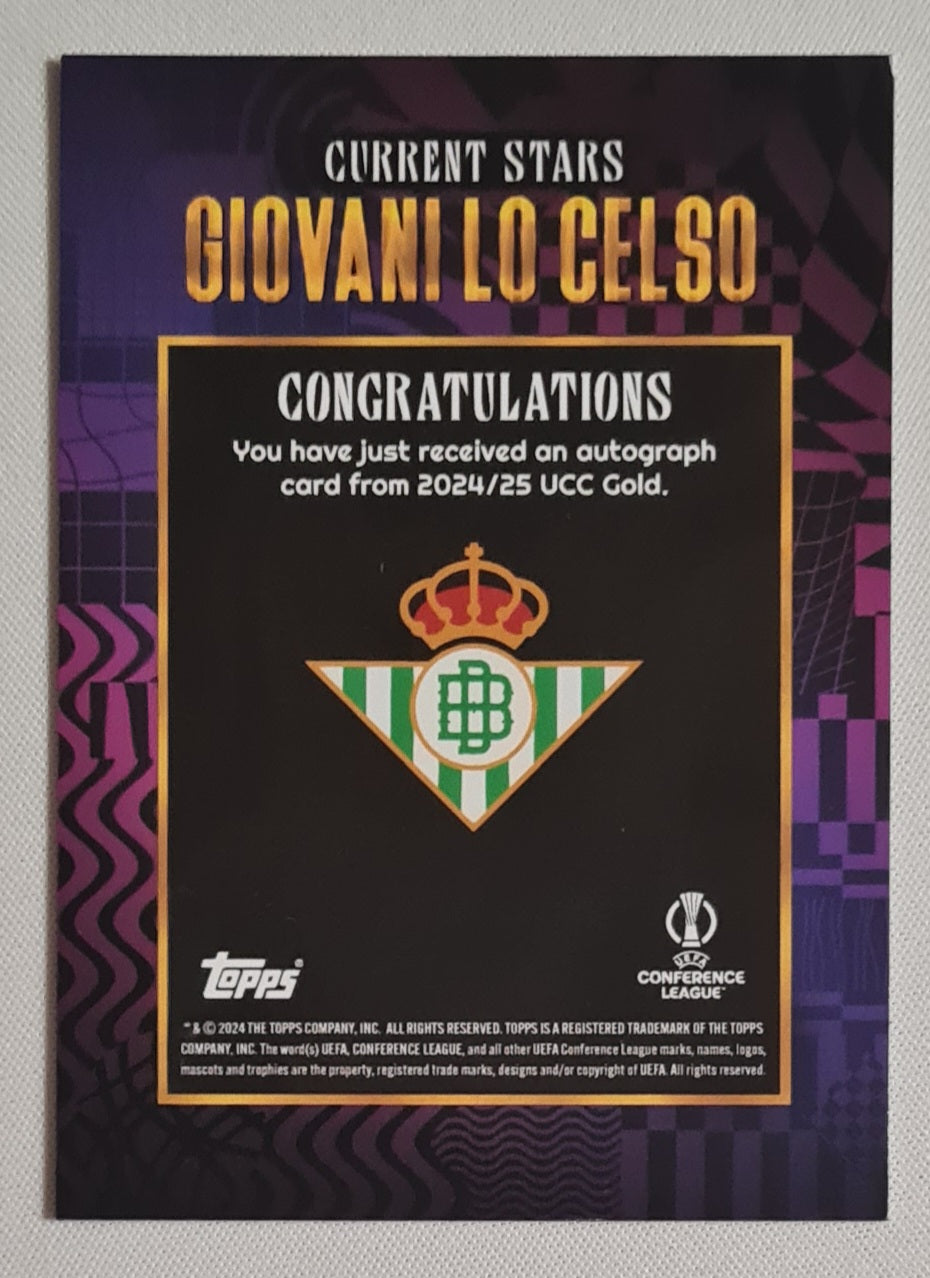 Giovani Lo Celso - 2024/25 Topps WalkerTKL Auto Current Stars Real Betis