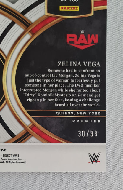 Zelina Vega - 2024 Panini Select WWE Premier Red Wave /99 #198