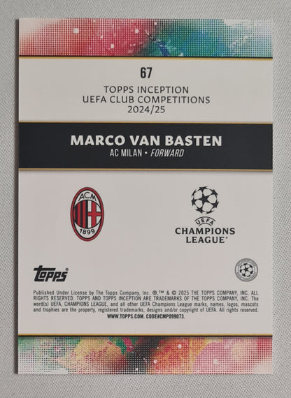 Marco van Basten - 2024/25 Topps Inception Legacy /150 #67 AC Milan