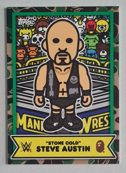 Stone Cold Steve Austin - 2025 Topps WWE x Bape Baby Milo Camo #BMA-6
