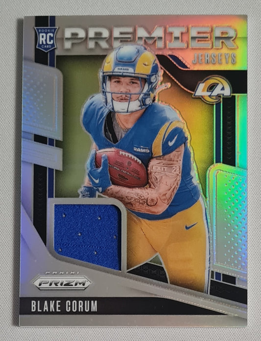 Blake Corum - 2024 Panini Prizm Rookie Premier Jerseys #PJ-BCM Los Angeles Rams