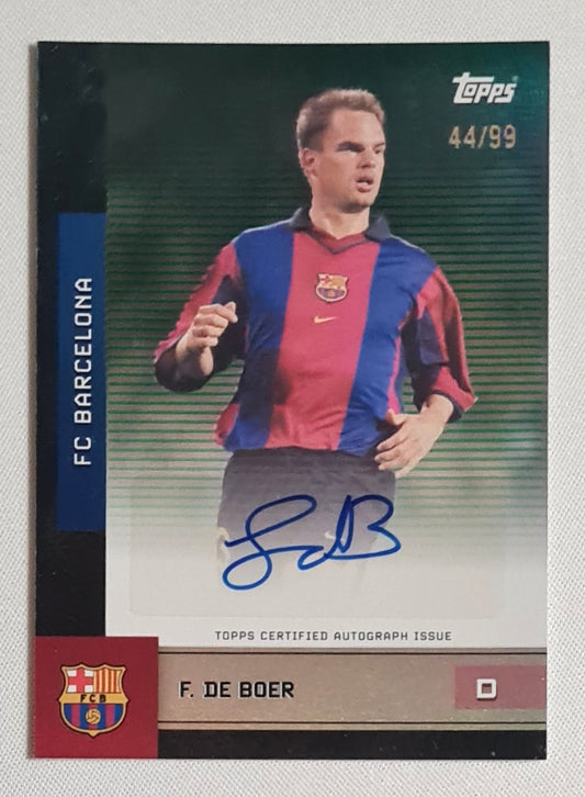 Frank de Boer - 2025/26 Topps Team Set FC Barcelona Auto /99 #BA-DB