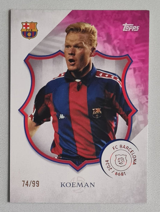 Ronald Koeman - 2025 Topps FC Barcelona 125 Legacy /99 #25