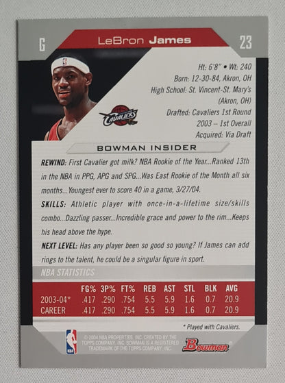 LeBron James - 2004/05 Bowman #23 Cleveland Cavaliers