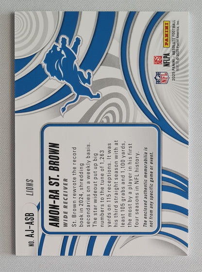 Amon Ra St Brown - 2025 Panini Absolute Authentic #AJ-ASB Detroit Lions