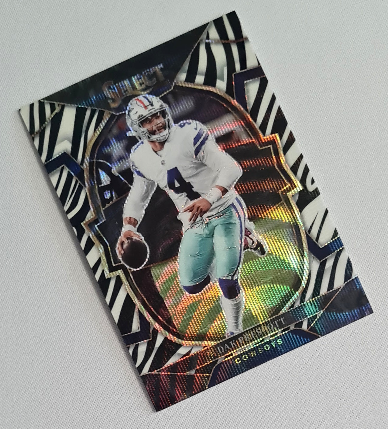 Dak Prescott - 2022 Panini Select Zebra Concourse Prizm #85 Dallas Cowboys