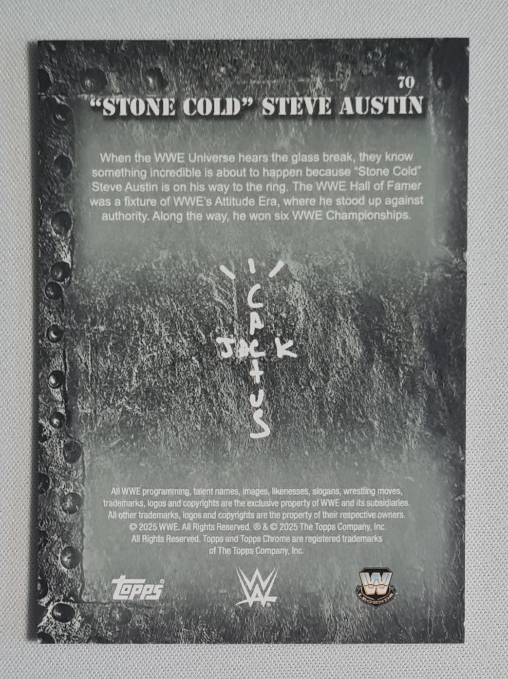 Stone Cold Steve Austin - 2025 Topps Chrome WWE Cactus Jack #70