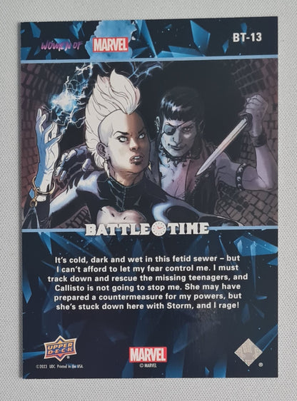 Storm vs Callisto - 2022 Upper Deck Women of Marvel Battle Time #BT-13