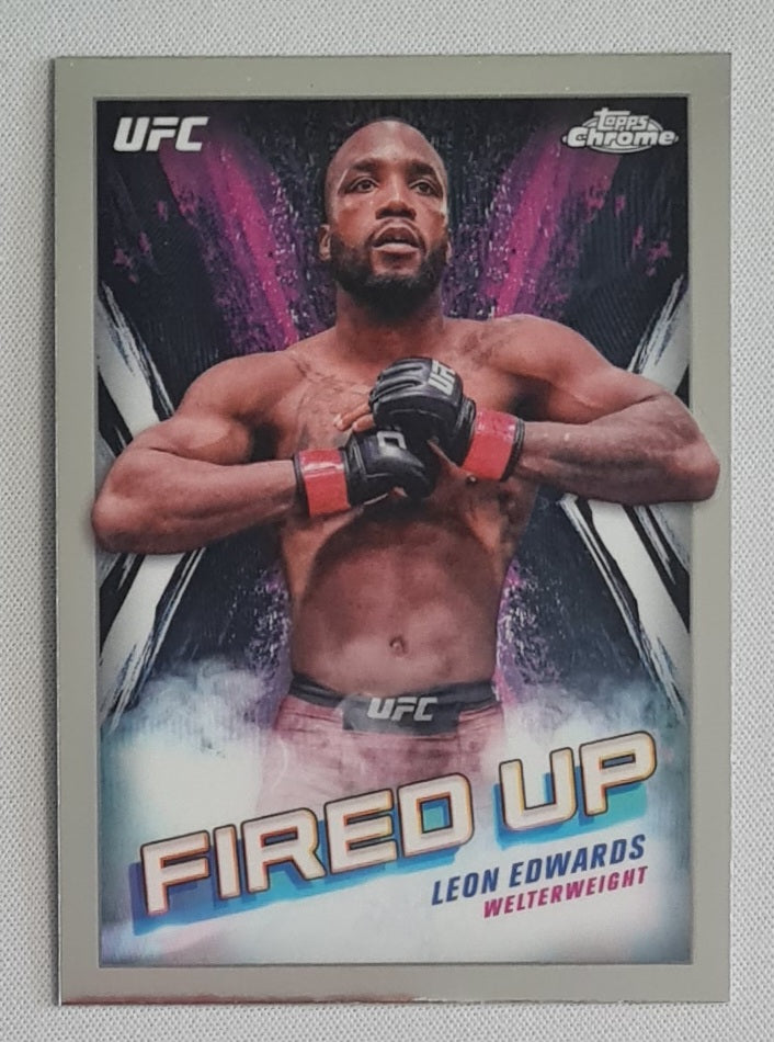 Leon Edwards - 2024 Topps Chrome UFC Fired Up #FDP-13