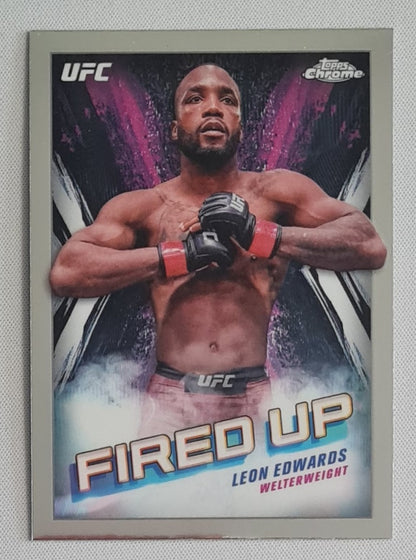 Leon Edwards - 2024 Topps Chrome UFC Fired Up #FDP-13
