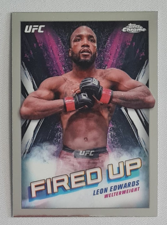 Leon Edwards - 2024 Topps Chrome UFC Fired Up #FDP-13