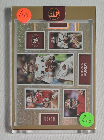 Brock Purdy - 2025 Panini Photogenic Scrapbook Gold /10 #20 San Francisco 49ers