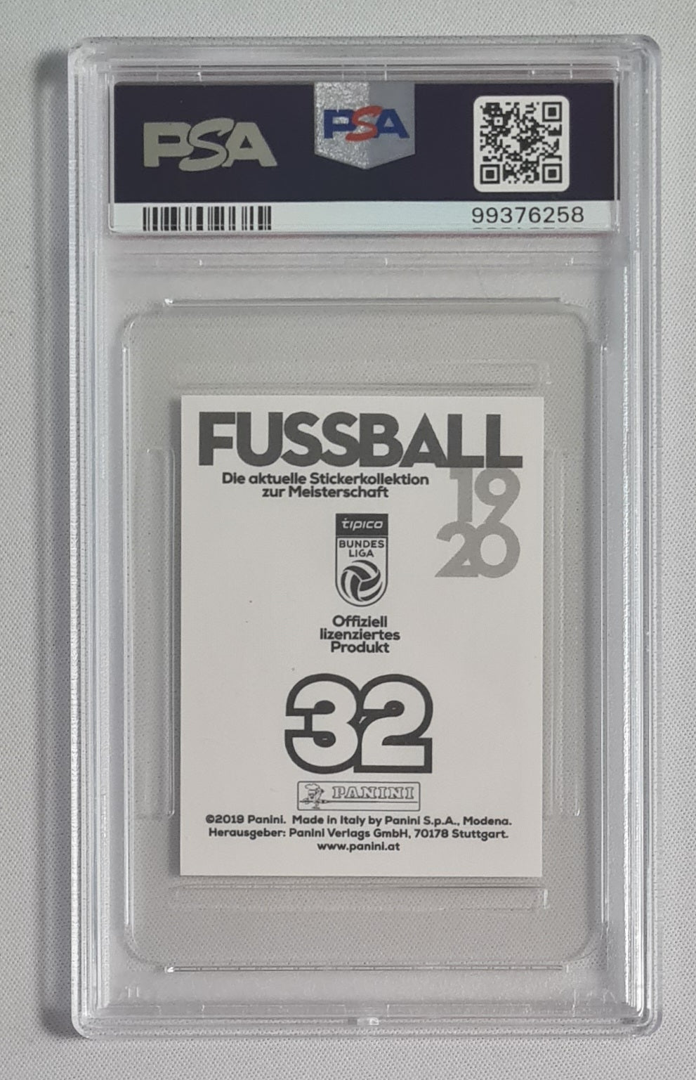 Erling Haaland - 2019 Panini Fussball Bundesliga PSA 3 #32 Red Bull Salzburg