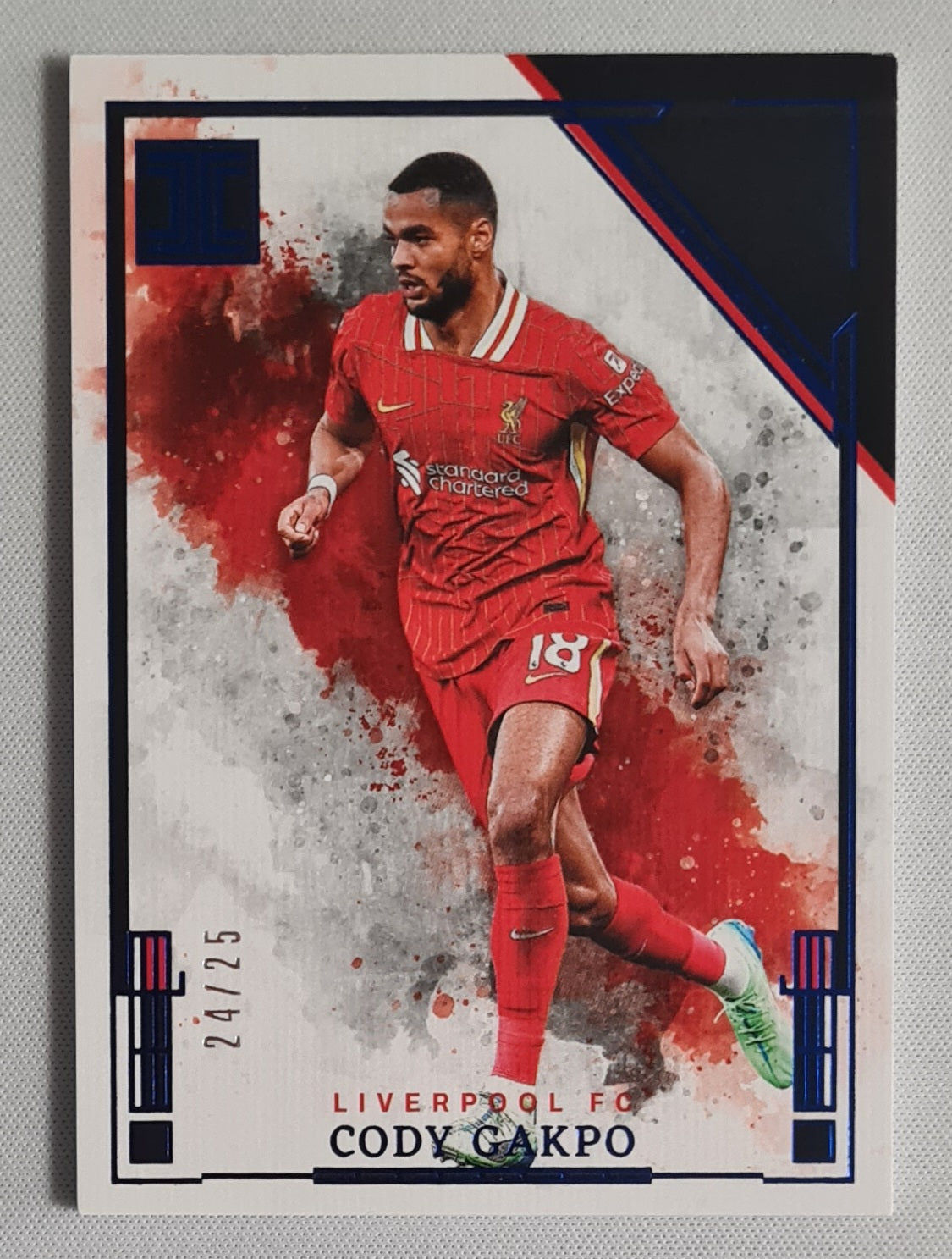 Cody Gakpo - 2024/25 Panini Impeccable Blue /25 #112 Liverpool