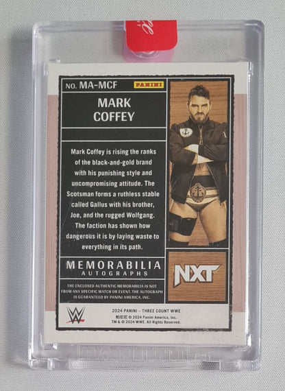 Mark Coffey - 2024 Panini Three Count WWE Auto Patch /149 #MA-MCF