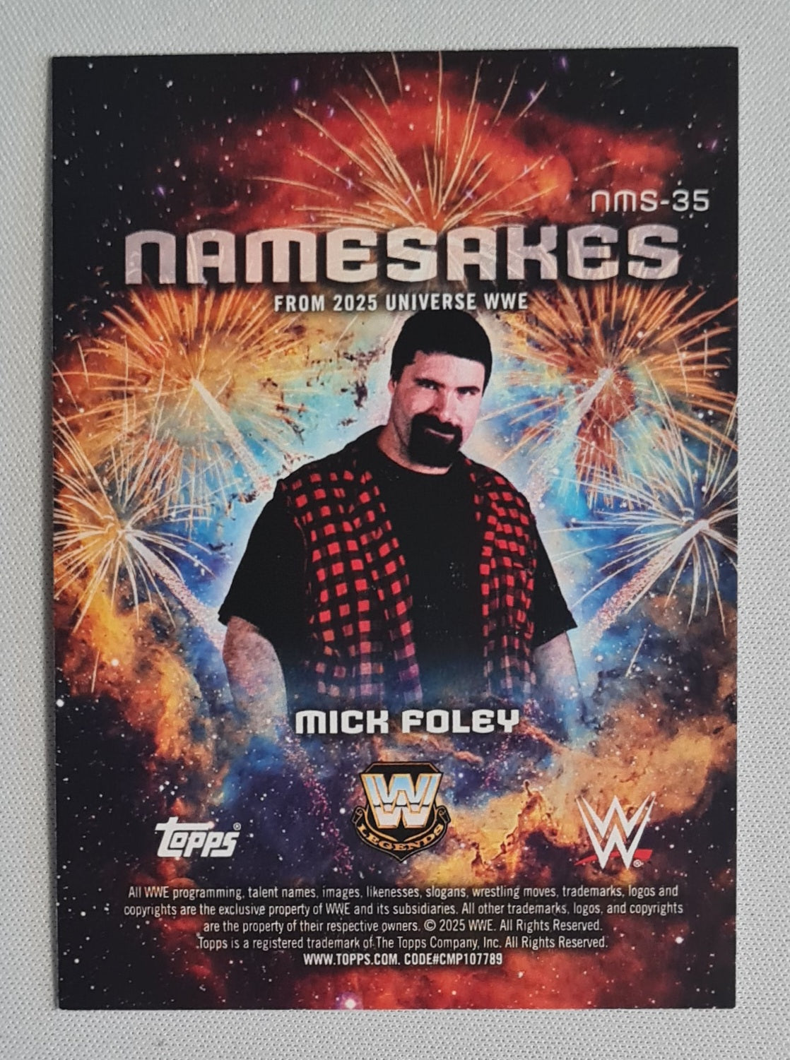 Mick Foley - 2025 Topps Universe WWE Namesakes #NMS-35